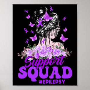 Affiche Support Squad Messy Bun Papillon Purple Ribbon Ep