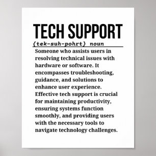Affiche Support technique