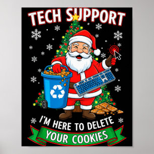Affiche Support technique de Noël ici pour supprimer le co