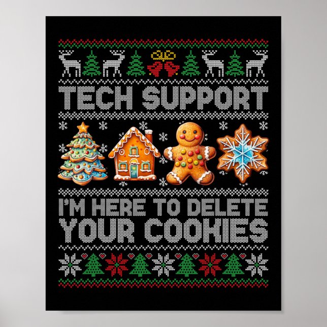 Affiche Support technique de Noël ici pour supprimer les c (Devant)
