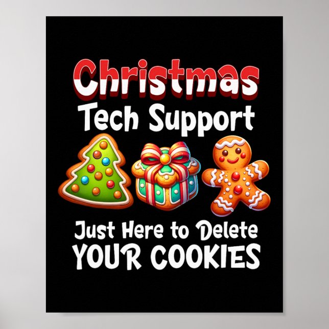 Affiche Support Technique de Noël ici pour supprimer les c (Devant)