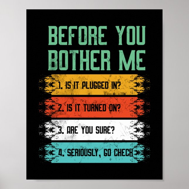 Affiche Support technique informatique (Devant)