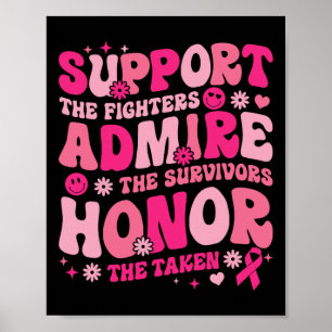 Affiche Support The Fighters Amire The Survivors Breast C