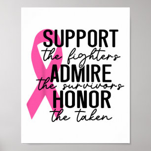 Affiche Support The Fighters Amire The Survivors Breast C