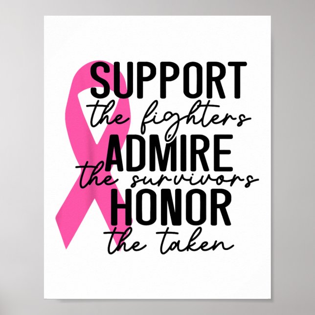 Affiche Support The Fighters Amire The Survivors Breast C (Devant)