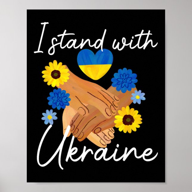 Affiche Support Ukraine Peace Unity Ukraine Hope Awareness (Devant)
