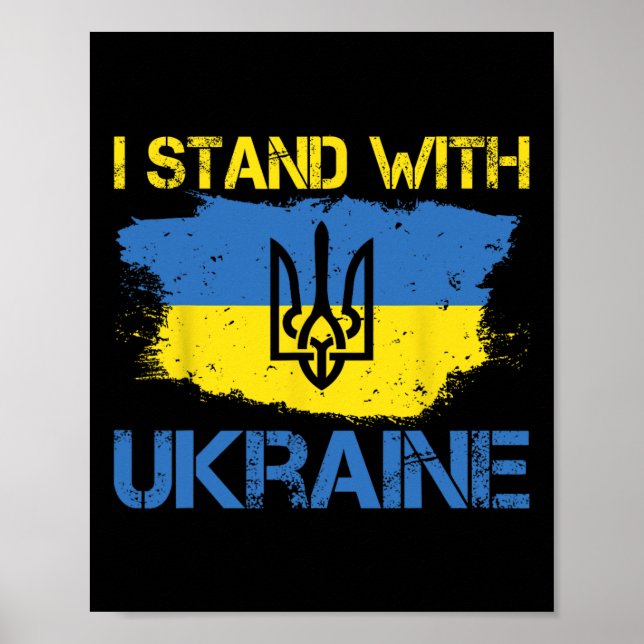 Affiche Support Ukraine With This Ukraine Flag I Stand Wit (Devant)