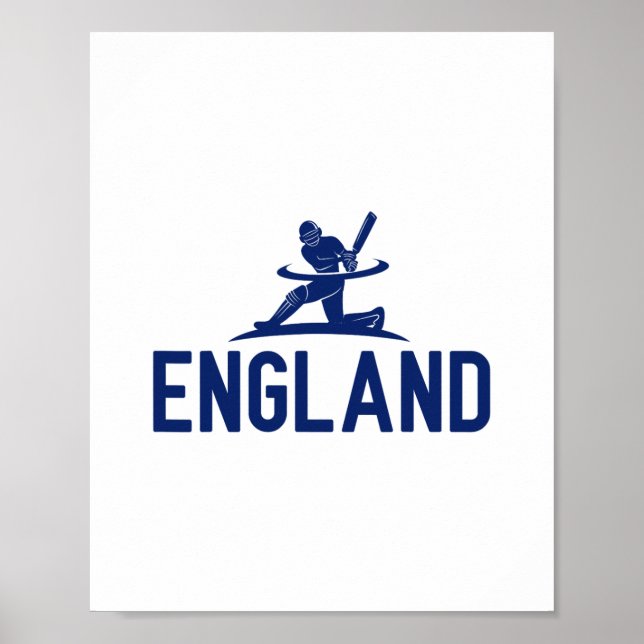 Affiche Supporter de cricket d'Angleterre. Hommes  (Devant)
