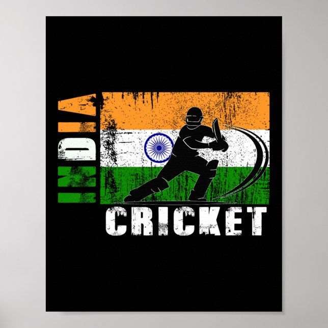 Affiche Supporters de cricket d'Inde Fans de cricket indie (Devant)