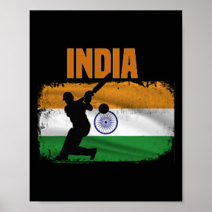 Affiche Supporters de cricket indien Fans de cricket indie