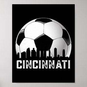 Affiche Supporters de football vintage en détresse de Cinc