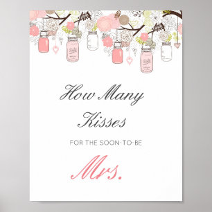 Affiche Supposition modifiable Combien de baisers pour Mme