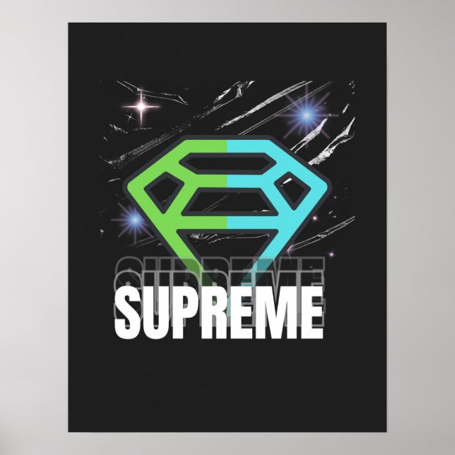 Affiche supreme  wall art design  (Devant)