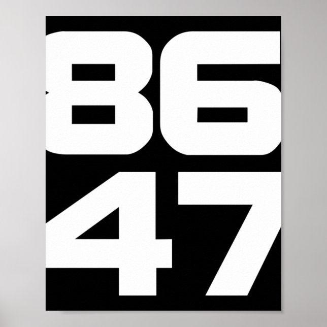 Affiche Sur 86 47 Anti Trump Resist Project 2025 (Devant)