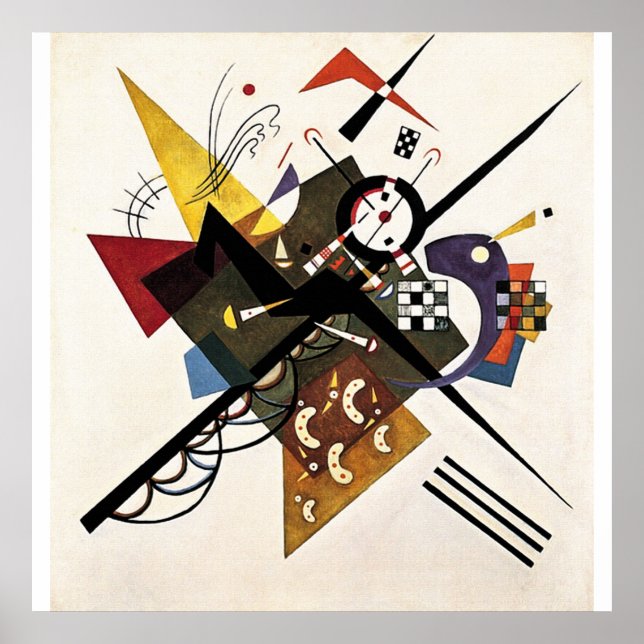 Affiche Sur blanc II - Wassily Kandinsky (Devant)