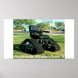 affiche sur fauteuil roulant