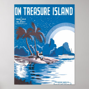 Affiche Sur la couverture Vintage du livre de musique de T