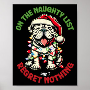 Affiche Sur la liste vilain et je ne regrette rien Bulldog
