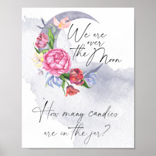 Affiche Sur la lune Devinez combien de bonbons