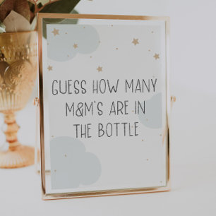 Affiche Sur la Lune Twinkle Star Devine combien de bonbons