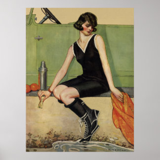 Affiche Sur la plage