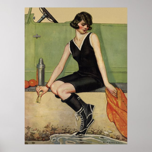 Affiche Sur la plage (Devant)