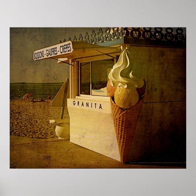 Affiche Sur la plage (Devant)