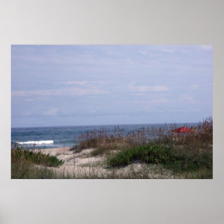 Affiche Sur la plage d'Ocracoke