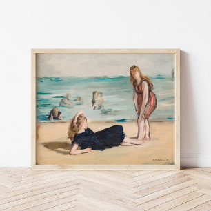 Affiche Sur la plage   Édouard Manet