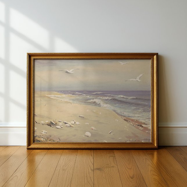 Affiche Sur la plage | Fidelia Bridges (Créateur téléchargé)