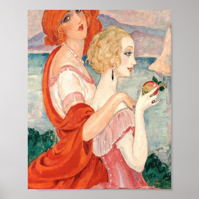 Affiche Sur La Route Vers AnaCapri Par Gerda Wegener (Devant)
