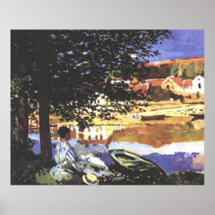 Affiche Sur la Seine à Bennecourt - Claude Monet - c1900
