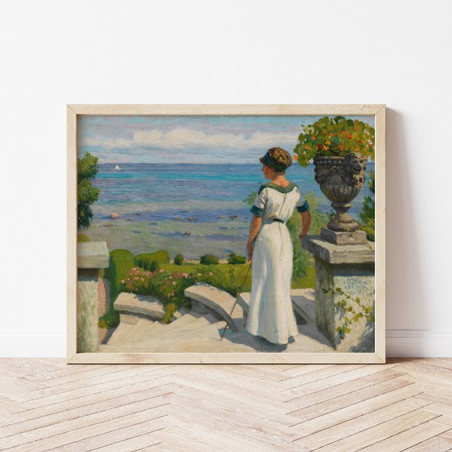 Affiche Sur la terrasse | Paul Fischer (Créateur téléchargé)