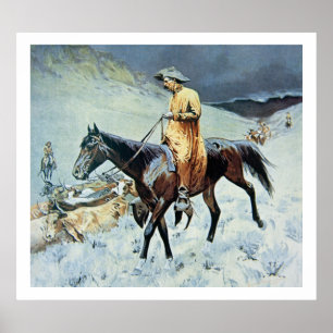 Affiche Sur la traînée (huile sur la toile)