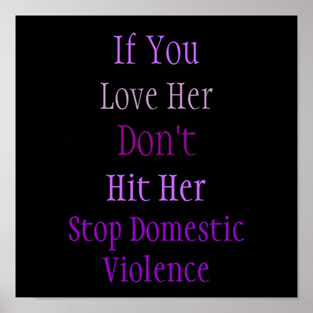Affiche sur la violence domestique (Devant)