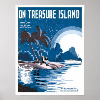 Affiche Sur l'affiche de Treasure Island