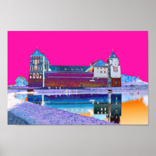 Affiche sur l'architecture du château de Mir au Bé