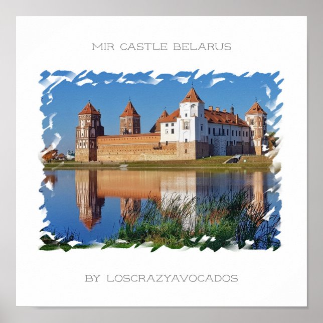 Affiche sur l'architecture du château de Mir au Bé (Devant)