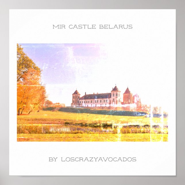 Affiche sur l'architecture du château de Mir en Bi (Devant)