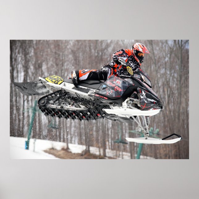 Affiche Sur l'attaque Snowmobile Print (Devant)