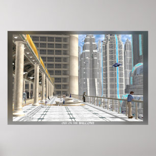 Affiche Sur Le Balcon