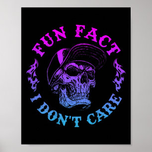 Affiche (sur le dos) Fun Fact I Dont je ne m'intéresse pas
