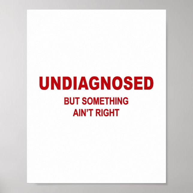 Affiche (sur le dos) Non diagnostiqué mais Soing Aint Droi (Devant)