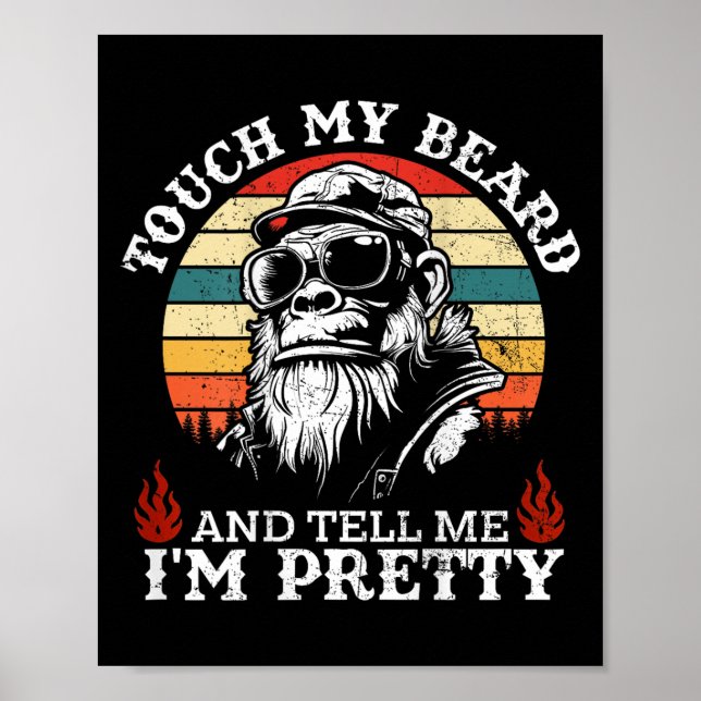 Affiche (sur le dos) Touchez ma barbe et dites-moi que je  (Devant)