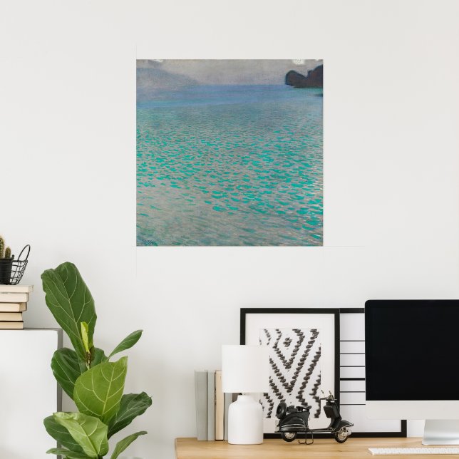 Affiche Sur le lac Attersee par Gustav Klimt, Beaux-arts v (Bureau à domicile)