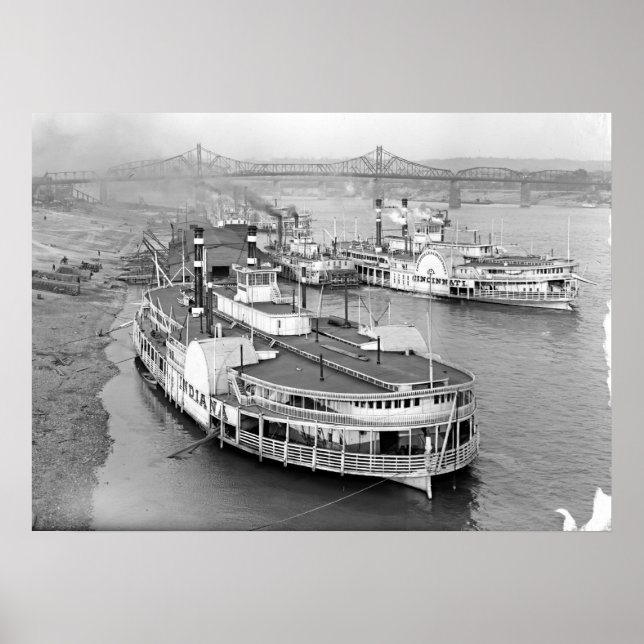 Affiche Sur le Levier Cincinnati 1905 (Devant)