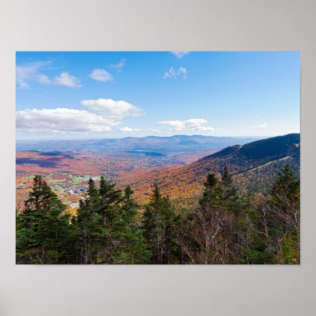 Affiche sur le mont mansfield surplombant stowe (Devant)