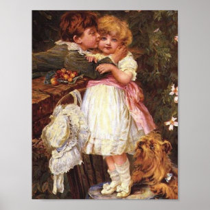 Affiche Sur le mur du jardin - Frederick Morgan Imprimer
