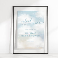 Sur le nuage 9 nuages de rêve Baby shower bleu Acc