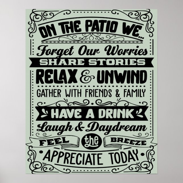 Affiche Sur Le Patio (Devant)